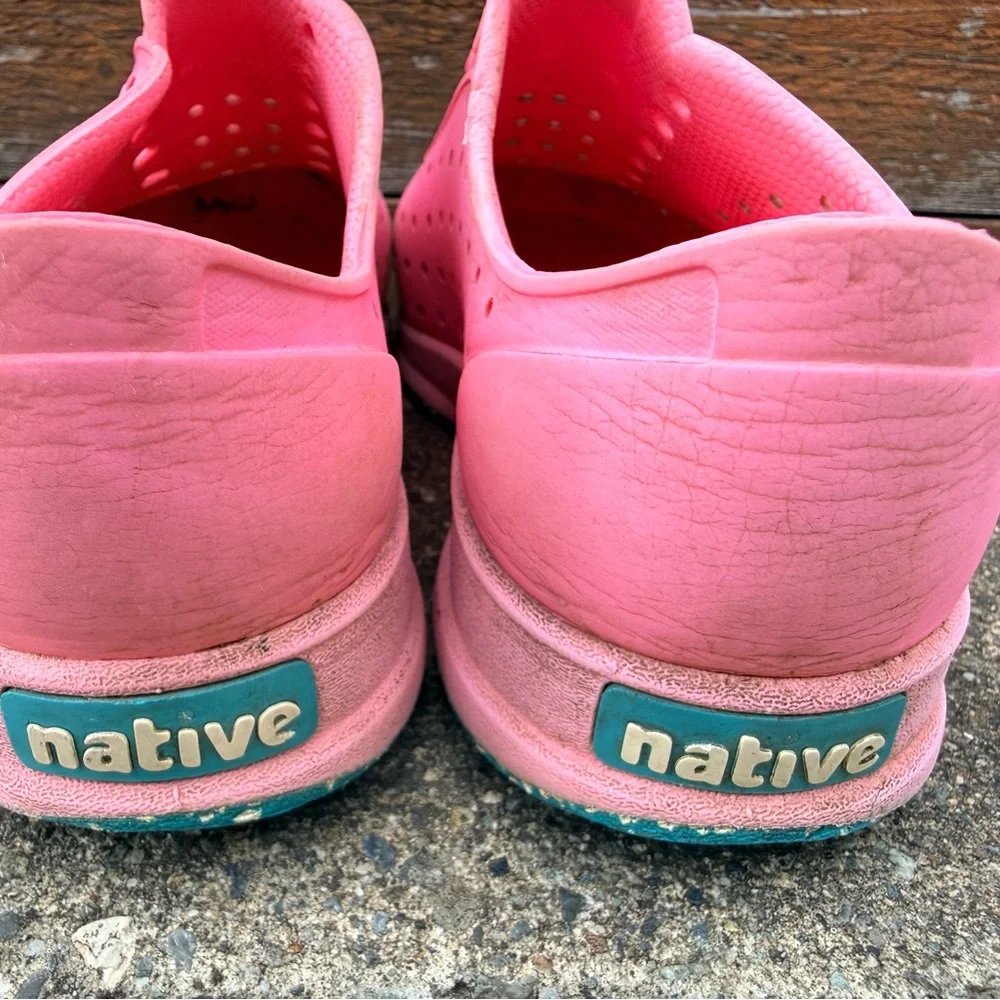 Native Robbie Kids size J1 Pink Slip-On Perforated Water Shoes